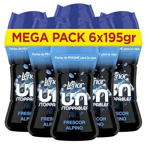 Pack 6x Lenor Unstoppables Frescor Alpino 195g