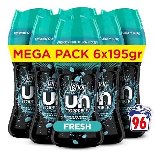 Pack 6x Lenor UNstoppables Perlas Perfume 195g