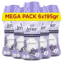 Pack 6x Lenor Unstoppables Perlas Perfume Lavanda 195g
