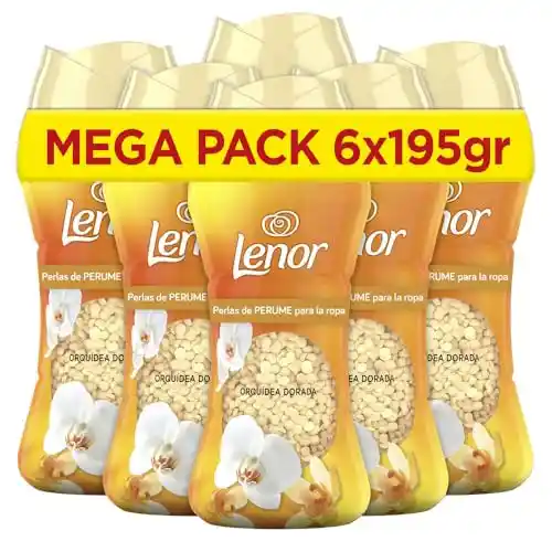 Pack 6x Lenor Unstoppables Perlas Ropa 195g