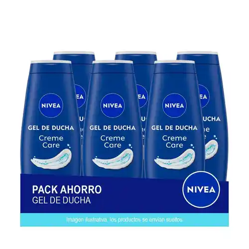 Pack 6x Nivea Creme Care Gel de Ducha 650ml