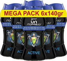 Pack 6x Perlas de Perfume para la Ropa Lenor UNstoppables Active (60 lavados)