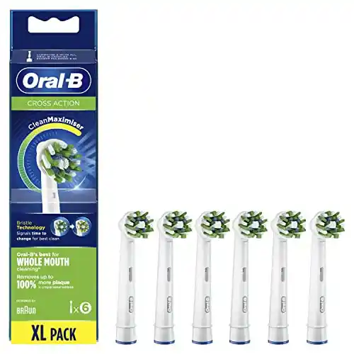 Pack 6x Recambios Originales Oral-B CrossAction Clean Maximiser