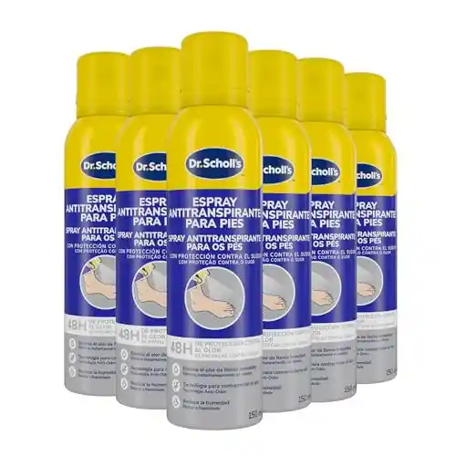 Pack 6x150ml Dr. Scholl’s Fresh Step Desodorante para Pies