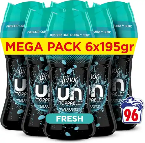 Pack 6x195g Lenor UNstoppables Perlas Perfume