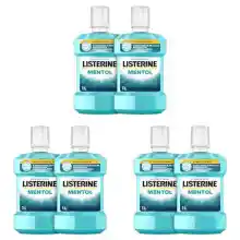 Pack 6x1L Listerine Mentol Enjuague Bucal