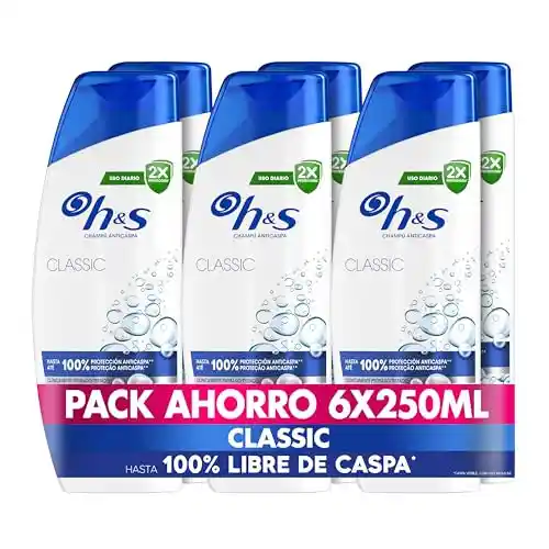 Pack 6x250ml Champú Anticaspa H&S