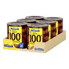 Pack 6x290g NESTLÉ NESQUIK cacao en polvo 100%