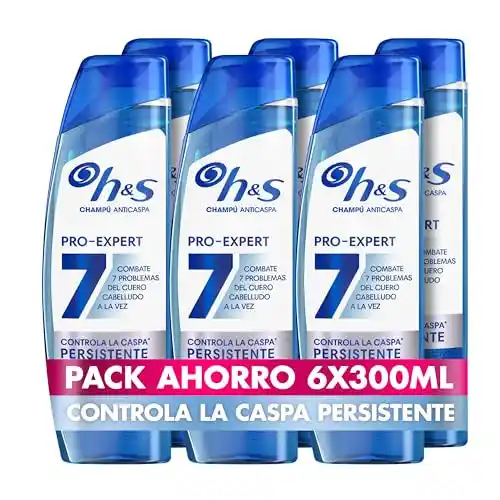 Pack 6x300ml Champú Anticaspa H&S Pro-Expert 7