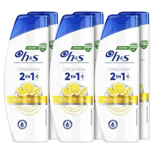 Pack 6x300ml Champú H&S Citrus Fresh