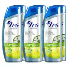 Pack 6x300ml H&S Limpieza Profunda Champú Anticaspa