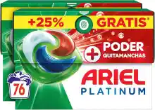 Pack 76 Cápsulas Lavadora Ariel Pods Platinum