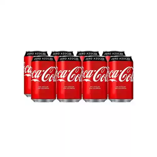 Pack 8 latas 33cl Coca-Cola Zero