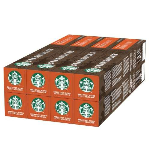 Pack 80 cápsulas STARBUCKS Breakfast Blend By Nespresso (a 0,23€ la cápsula)