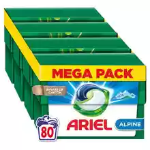 Pack 80x Ariel All-in-One Alpie Detergente en Capsulas