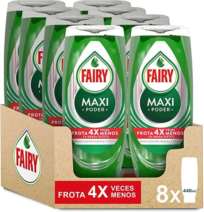 Pack 8x 440ml Fairy Maxi Poder
