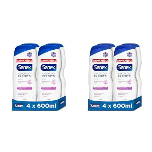 Pack 8x Sanex Pro Hydrate Gel de Ducha 600ml