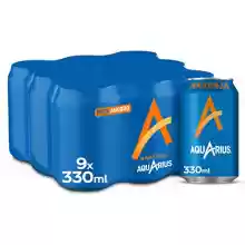 Pack 18 latas 330 ml Aquarius Naranja (-50% en 2ª unidad)