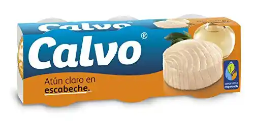 Pack 9 latas de Atún Claro en Escabeche Calvo (3 packs de 3 latas)