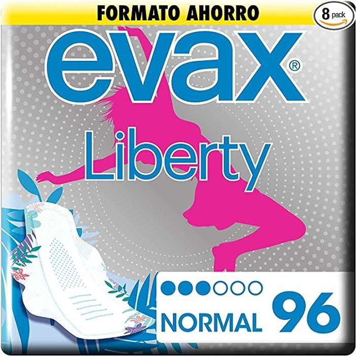 Pack 96 Compresas con Alas Evax Liberty