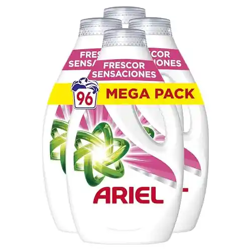 Pack 96 Lavados Ariel Detergente Lavadora Liquido