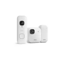 Pack cámara exterior y videotimbre Blink 2K+ con pilas (última generación) y módulo de sincronización básico