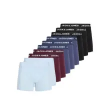 Pack de 10 Bóxers Jack & Jones Jacjota Solid Windsor Wine
