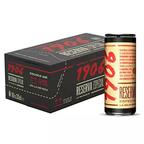 Pack de 10 latas de 33cl Cerveza 1906 Reserva Especial