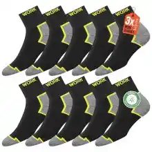 Pack de 10 pares de calcetines SOXCO Work para hombre con amortiguación y tecnología DRI-WIK