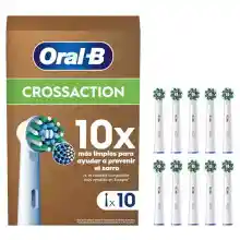 Pack de 10 Recambios originales Oral-B CrossAction