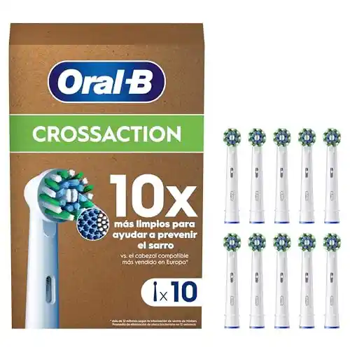 Pack de 10 Recambios originales Oral-B CrossAction