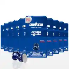 Pack de 100 cápsulas de café Lavazza Crema e Gusto Classico compatibles Nespresso Original (10x10)