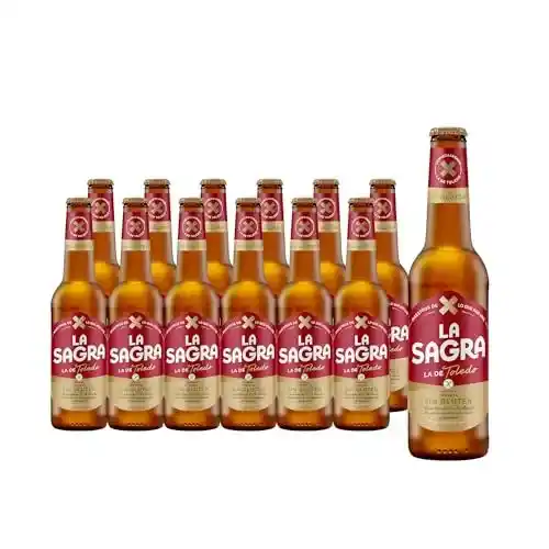 Pack de 12 cervezas La Sagra Sin Gluten (330 ml)