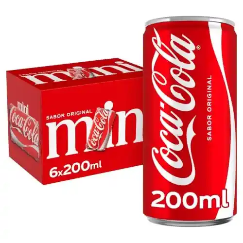 Pack de 12 Coca-Cola Sabor Original Refresco de Cola Mini (200 ml)