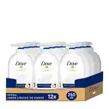 Pack de 12 jabones líquidos de manos Dove Hidratación Profunda (250 ml)