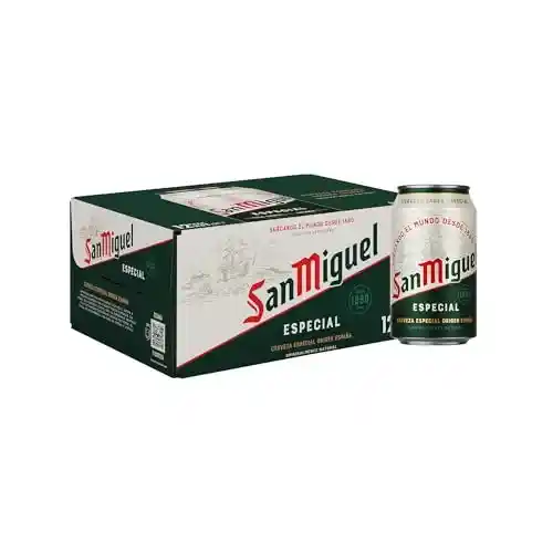 Pack de 12 latas San Miguel Especial (33 cl)