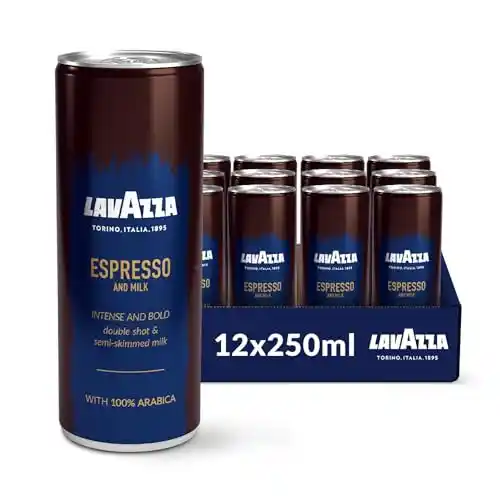 Pack de 12 unidades de café frío Lavazza Espresso con leche