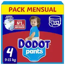 Pack de 132 Pañales Dodot Bebé Pants Talla 4
