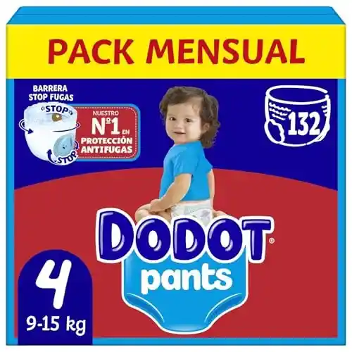 Pack de 132 Pañales Dodot Bebé Pants Talla 4