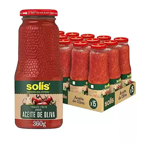 Pack de 15 x 360g SOLÍS Tomate Frito con Aceite de Oliva