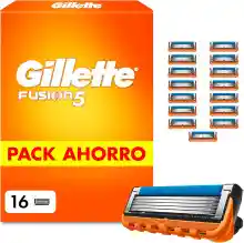 Pack de 16x Cuchillas Gillette Fusion5 de afeitar