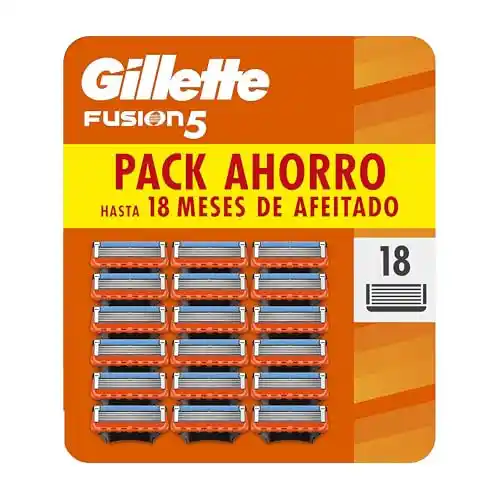 Pack de 18 Cuchillas Recambio Gillette Fusion5