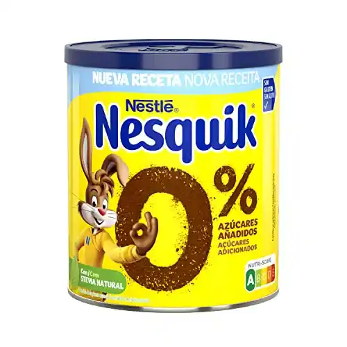 Pack de 2 botes de Nesquik Cacao en Polvo 0% Azúcares 320g