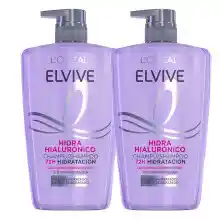 Pack de 2 champús L'Oréal Paris Elvive Hidra Hialurónico (1L)