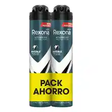 Pack de 2 desodorantes Rexona Protección Avanzada Invisible