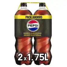 Pack de 2 Pepsi Zero Azúcar Sin Cafeína 1,75L