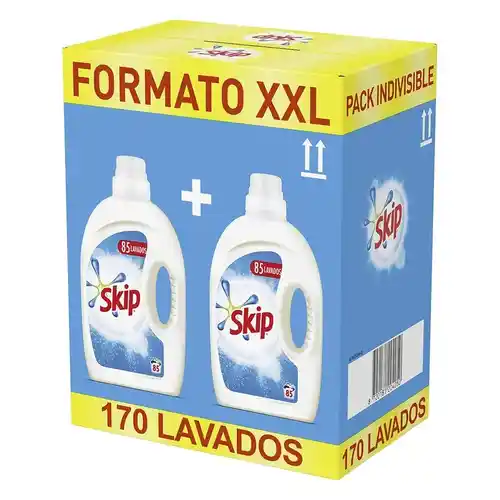 Pack de 2 unidades de Detergente líquido Skip XXL (170 lavados)