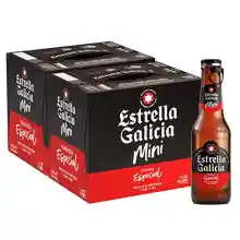 Pack de 24 botellas de cerveza Estrella Galicia Especial Mini 20cl.