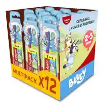 Pack de 24 cepillos de dientes Colgate Bluey para niños (2-5 años) con cabezal pequeño