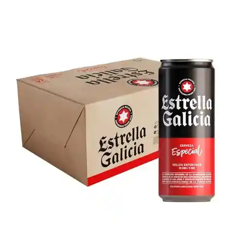 Pack de 24 latas de Estrella Galicia Especial Lager (50 cl)